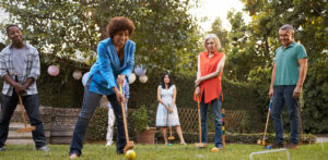 People Playing Croquet