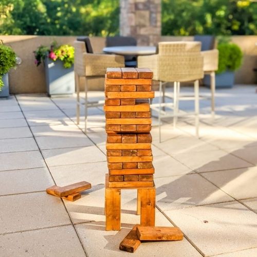 Giant Jenga Stained