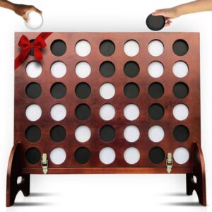 Stained Wood Connect Four Rental